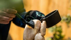 Cast Iron Saucepot With Basting Brush