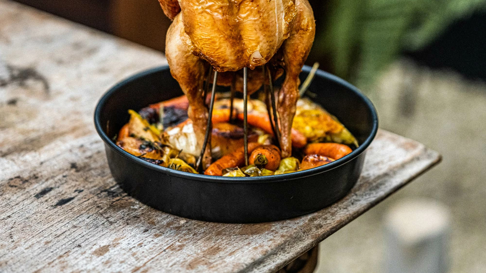 Stainless Steel Vertical Chicken Roaster 3 Stainless Steel Vertical Chicken Roaster