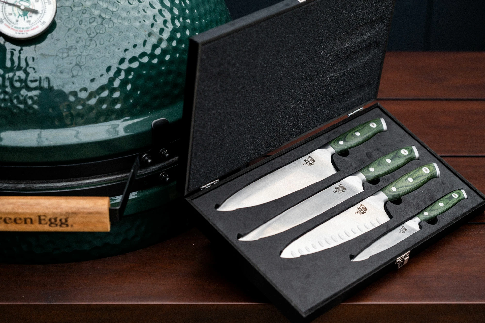 Big Green Egg 4 Piece Kitchen Knife Set 3 Big Green Egg 4 Piece Kitchen Knife Set